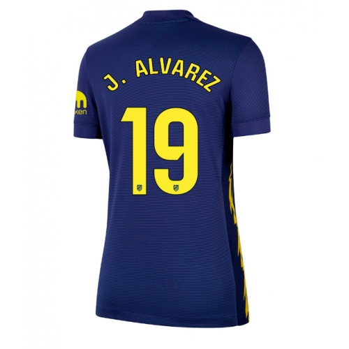 Billige Fotballdrakt Atletico Madrid Julian Alvarez #19 Replika Bortedrakt Dame 2025-26 Kortermet Billige Fotballdrakt Atletico Madrid Julian Alvarez #19 Replika Bortedrakt Dame 2025-26 Kortermet